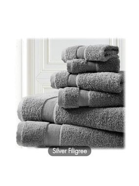 OVERSIZED 100% RINGSPUN COTTON 6-PIECE ZERO TWIST TOWEL SET